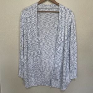 Charter Club Women's Open Front Sweater Blue Size M